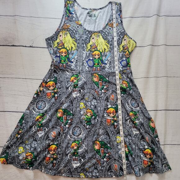 Legend of Zelda Windwaker Size M Print Skater Dress Comic Con Cosplay Gamer - Picture 7 of 10